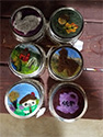 Needle Felted Treasure Jar Lid